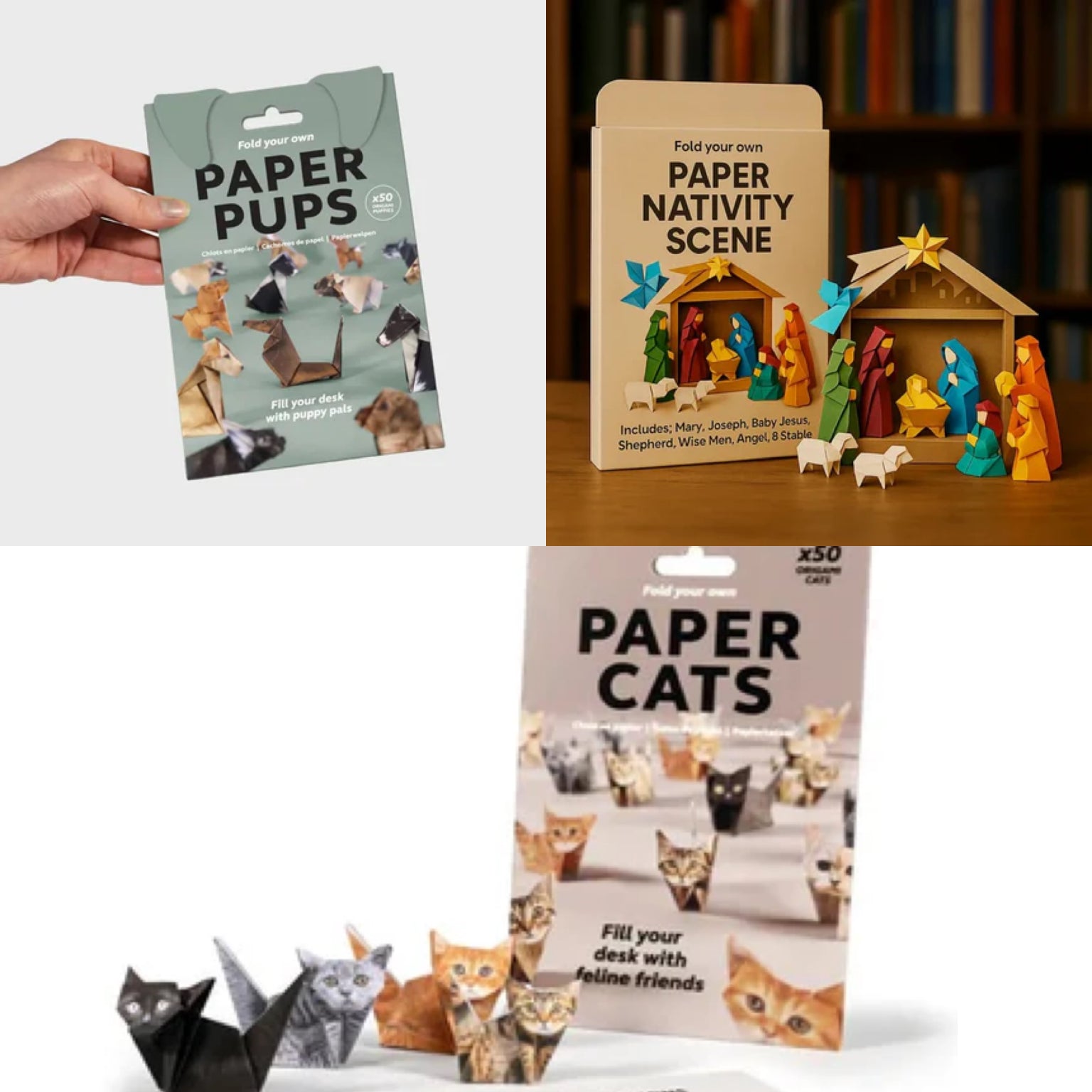 😻✨Easy DIY Paper Cats Kit | Guided Lines & Instructions Included 🎁Buy More Save More