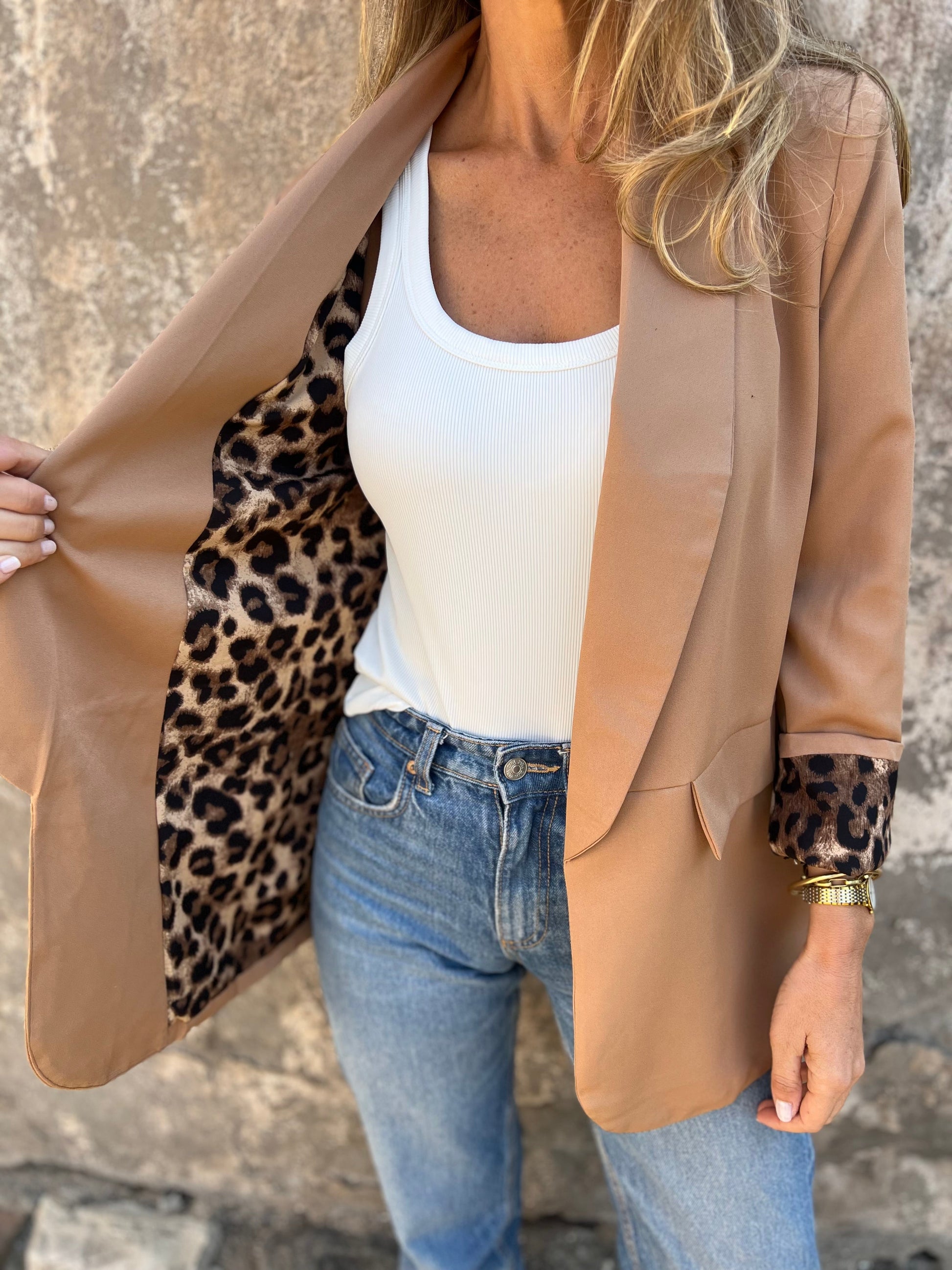 🔥 50%OFF today 🔥Autumn & Winter Leopard Print Blazer | Long-Sleeved Women’s Jacket🐆
