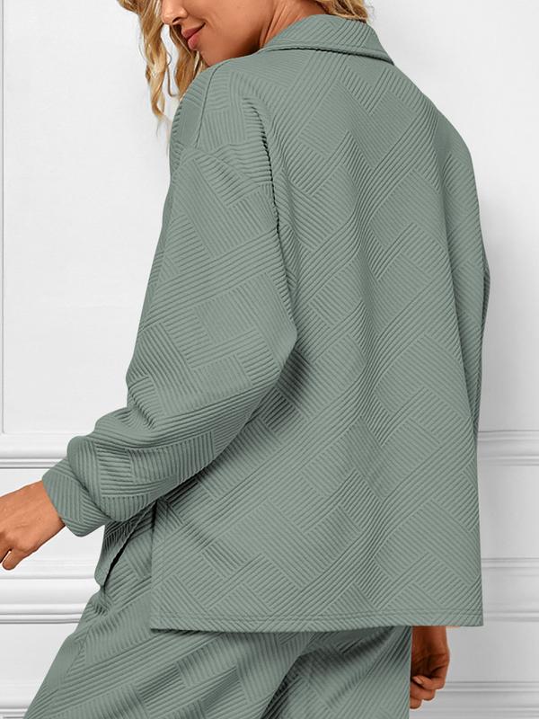 V-Neck Set 🌿 Wide-Leg Comfort Fit