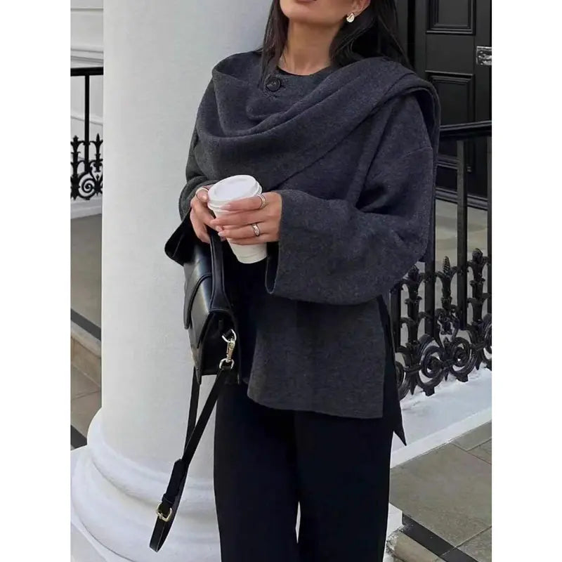 Asymmetric Knit Cardigan 🍂 Casual Fall Sweater