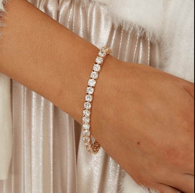💎 Dazzling Zircon Bracelet | Timeless Sparkle ✨