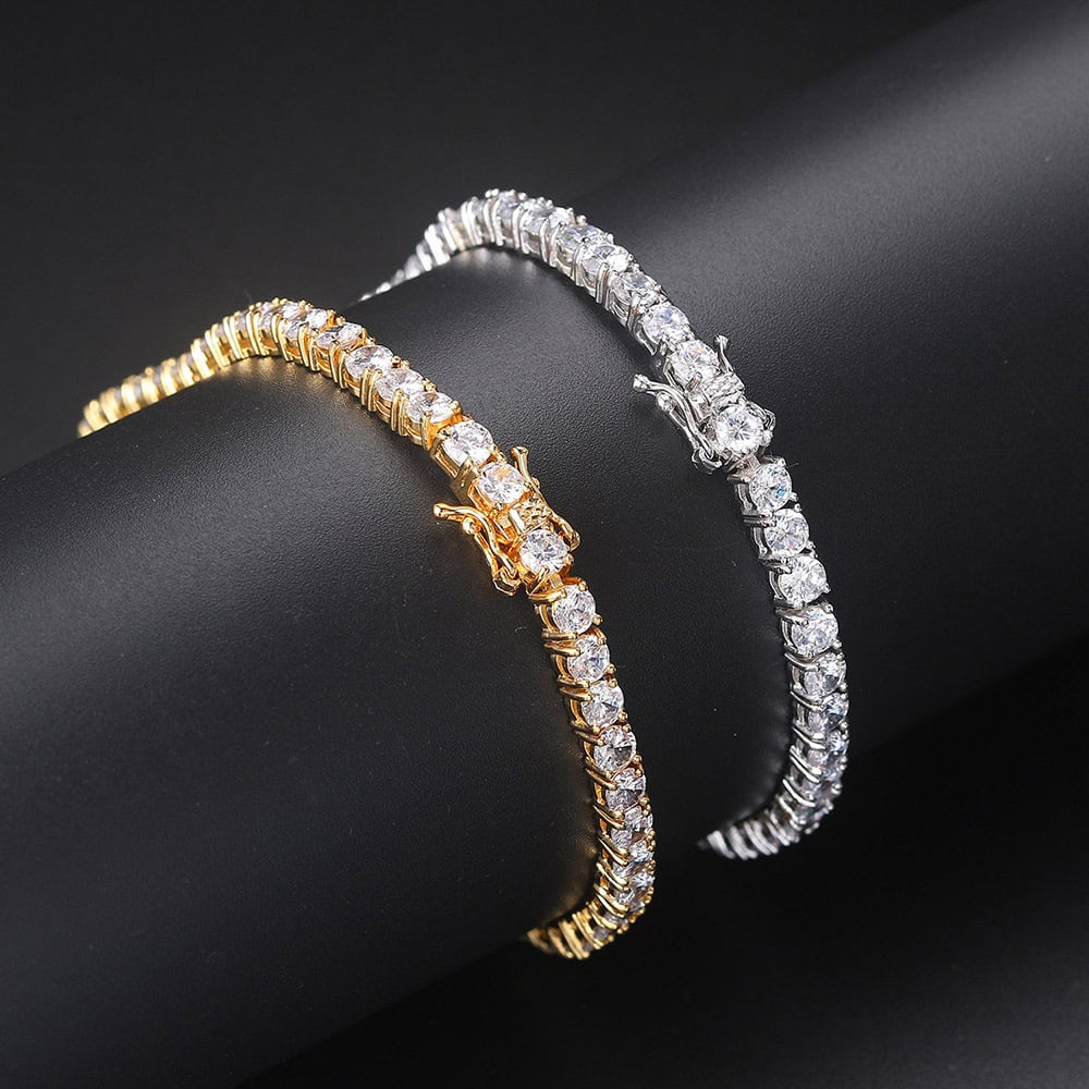 💎 Dazzling Zircon Bracelet | Timeless Sparkle ✨