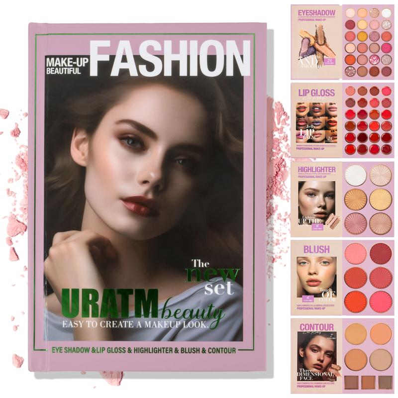 24-Color Eyeshadow Palette - 5-Layer Book-Style Makeup Palette with 67 Pro Shades