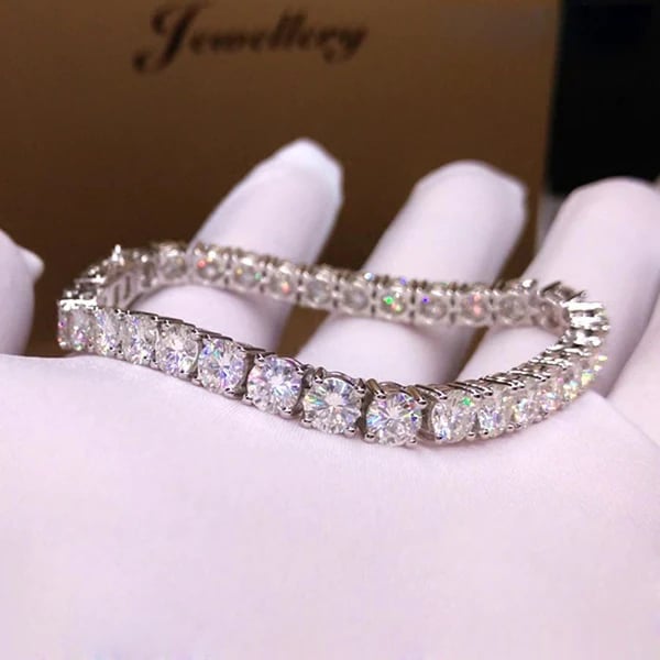 💎 Dazzling Zircon Bracelet | Timeless Sparkle ✨