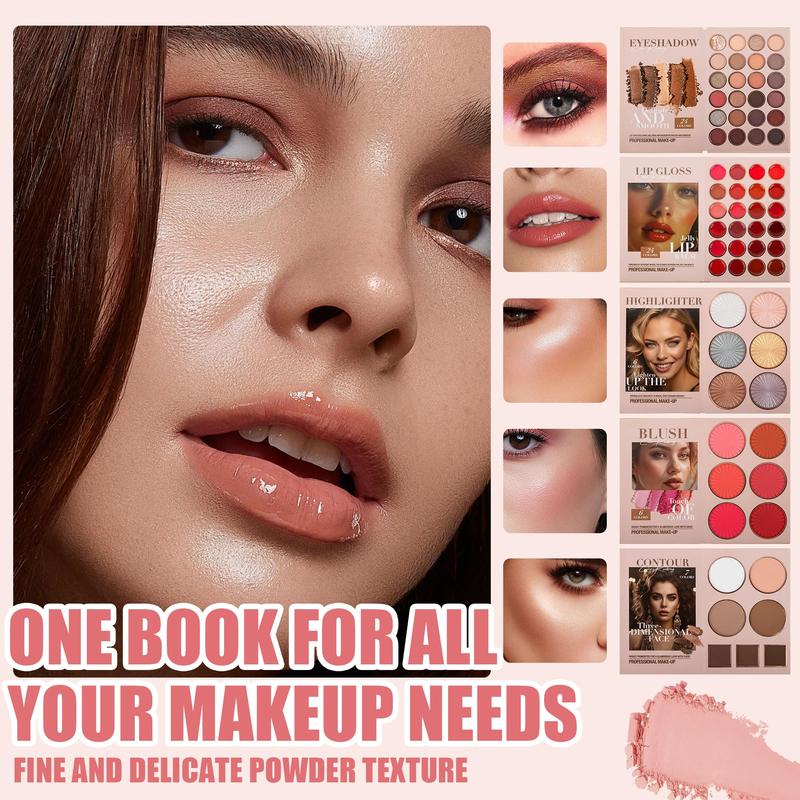 24-Color Eyeshadow Palette - 5-Layer Book-Style Makeup Palette with 67 Pro Shades