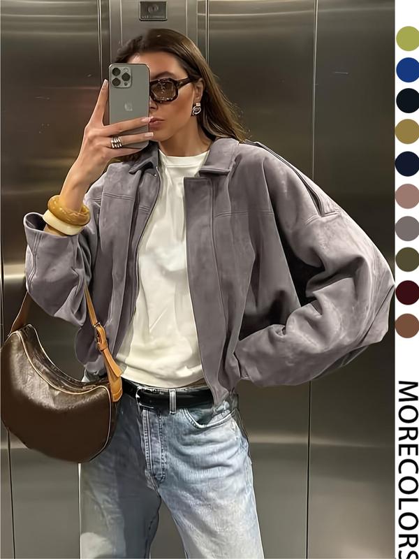 🔥50%OFF TODAY🧥Trendy Army Green Short Jacket  – Casual & Loose Fit 😎
