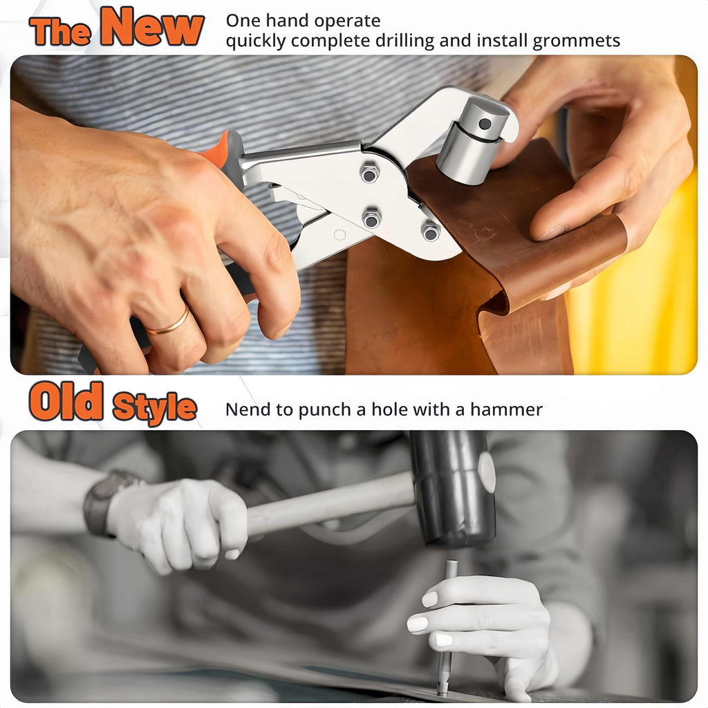 🔥 50% OFF TODAY🔥🛠️ Heavy-Duty Grommet Plier | 3/8" Eyelet Tool Kit with 200pcs Grommets