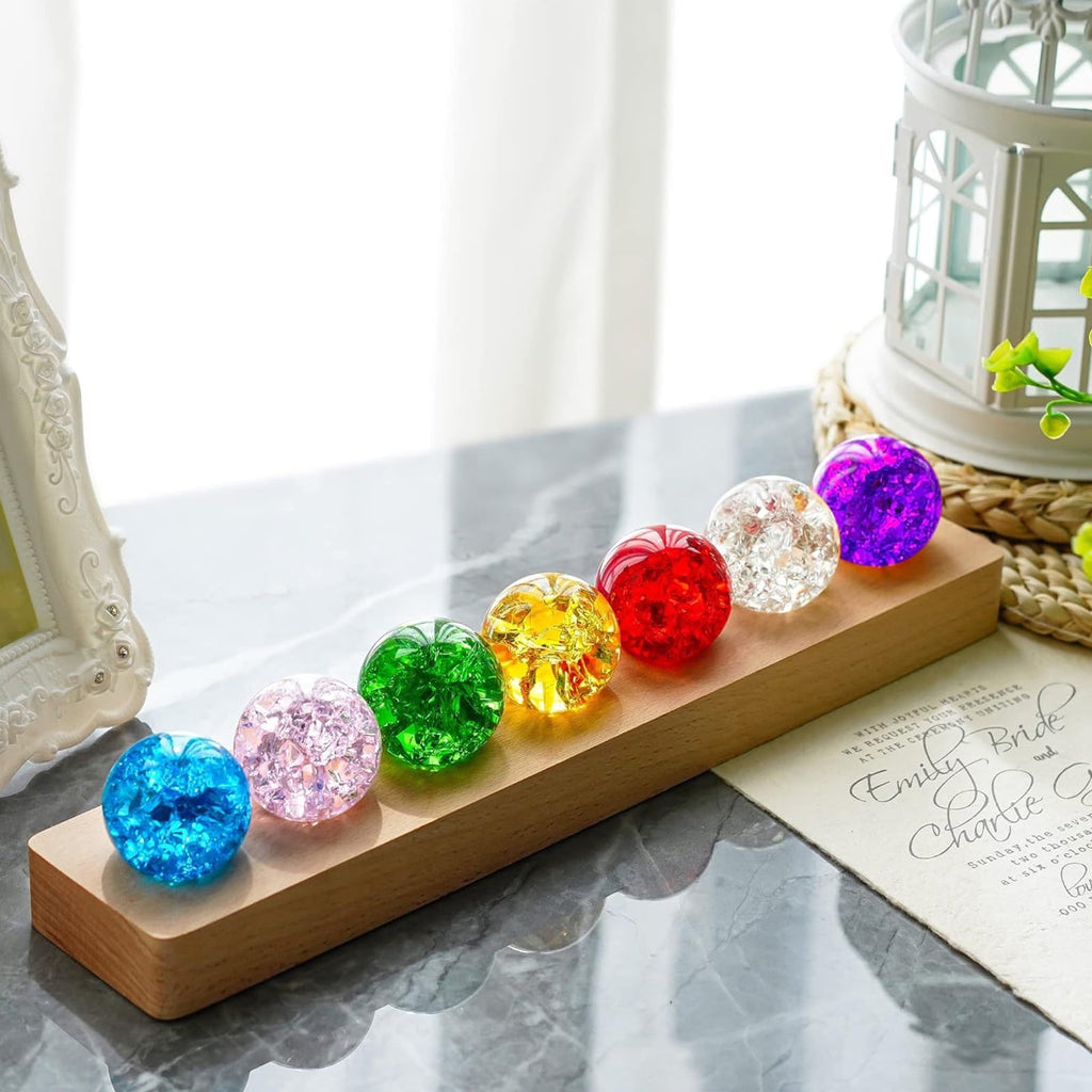 LED Chakra Balls 🔮 Crystal Energy Decor