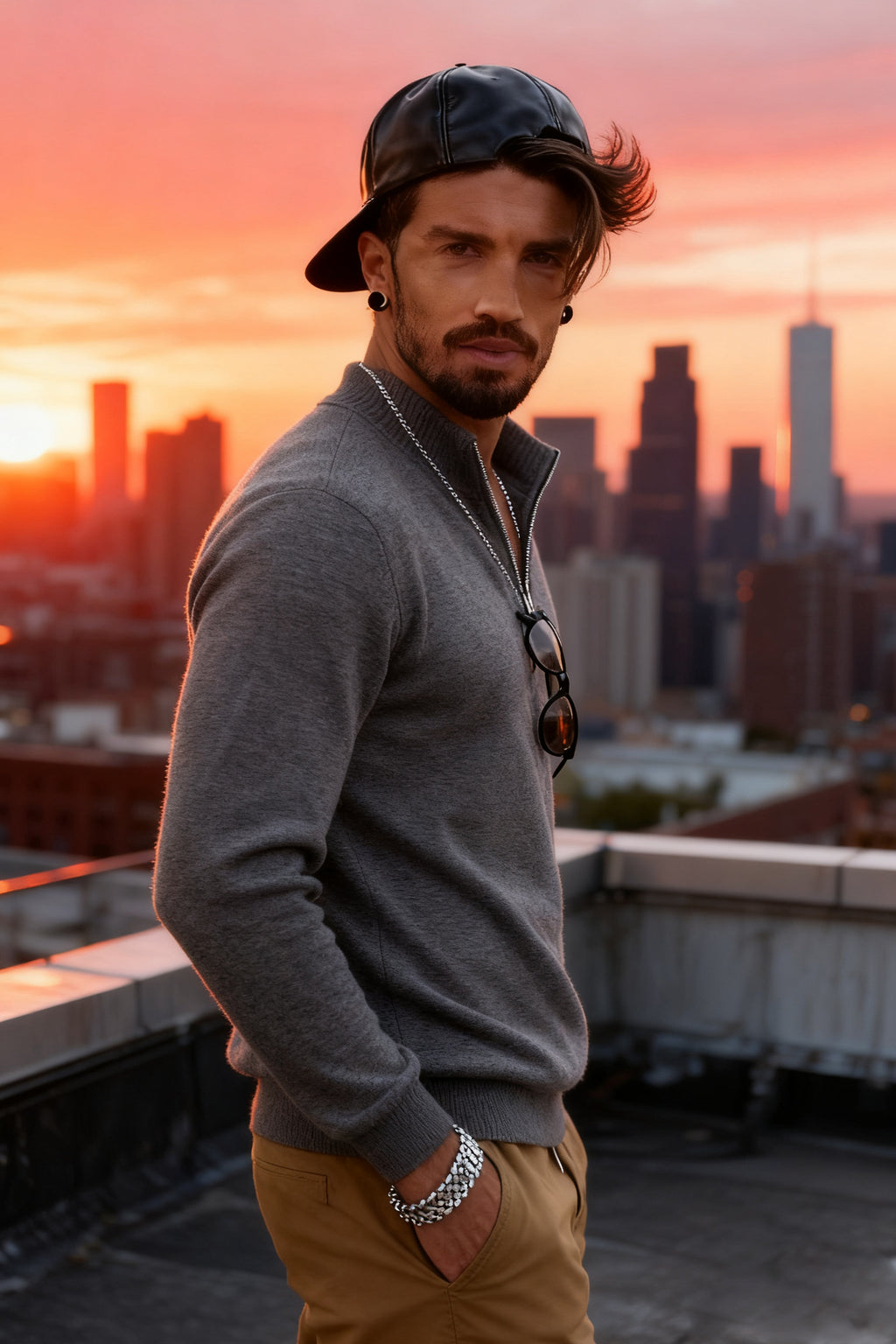 🧶 Men's Quarter Zip Mock Neck Sweater, Slim Fit Lightweight Pullover, Casual Long Sleeve Knitwear for Fall Outfits