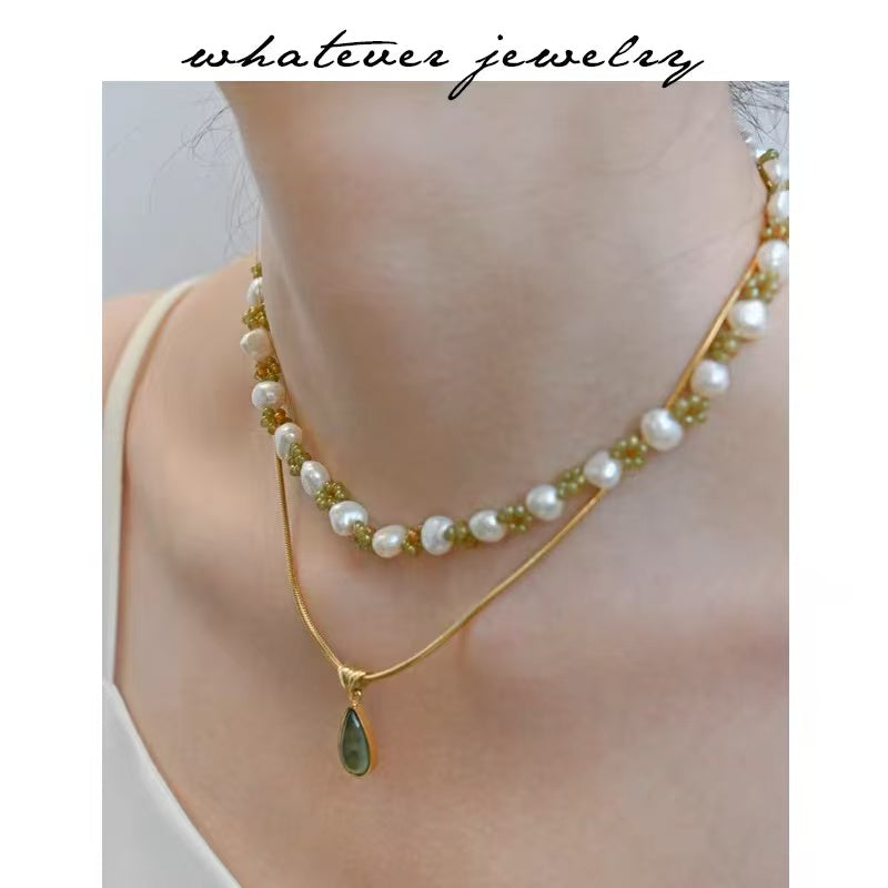 ✨Golden Water Drop Necklace – Elegant Gift!