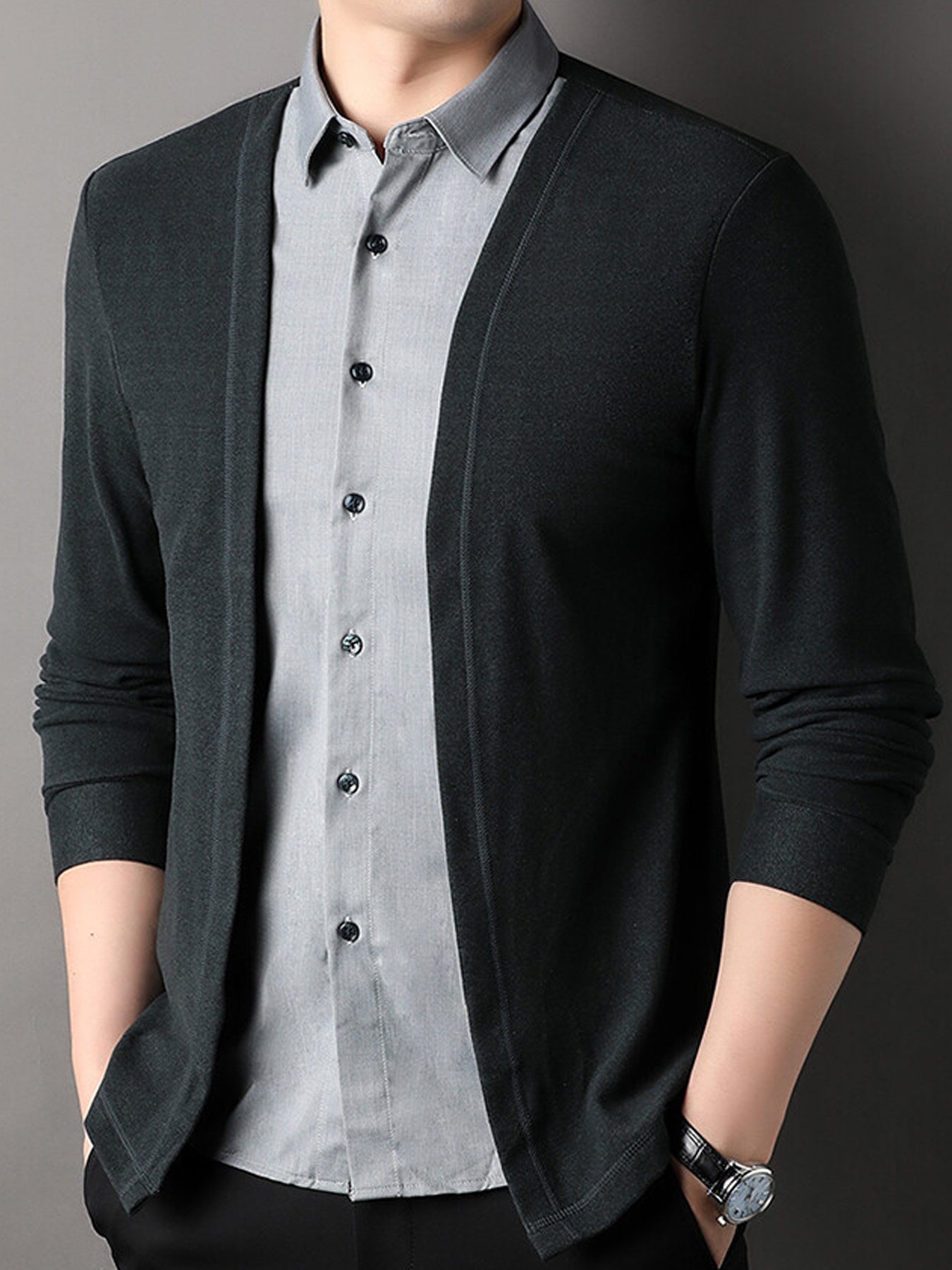 Casual Shirt & Cardigan 🌿 Button-Up, Perfect for Fall