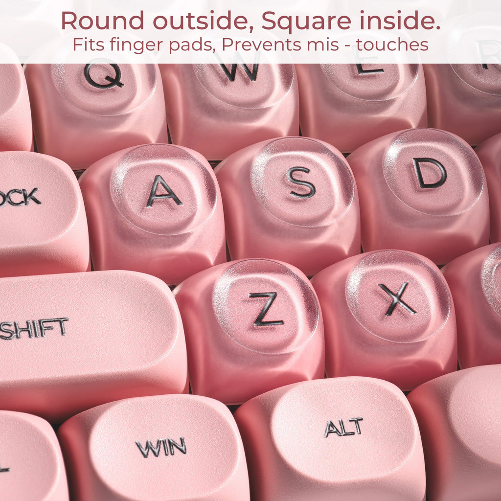 Pink Blush Keycaps 🎀 132-Key HOA Set
