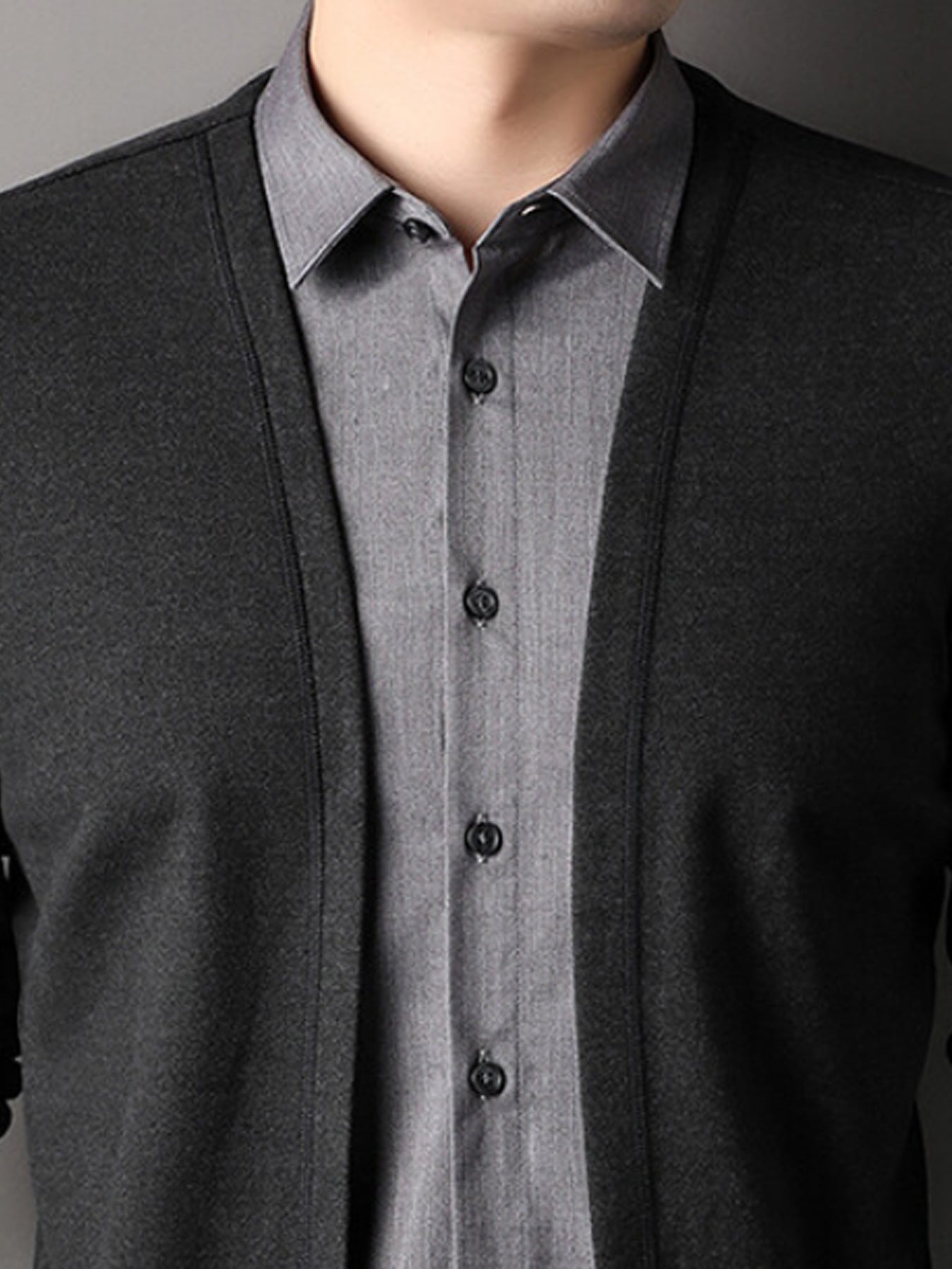 Casual Shirt & Cardigan 🌿 Button-Up, Perfect for Fall