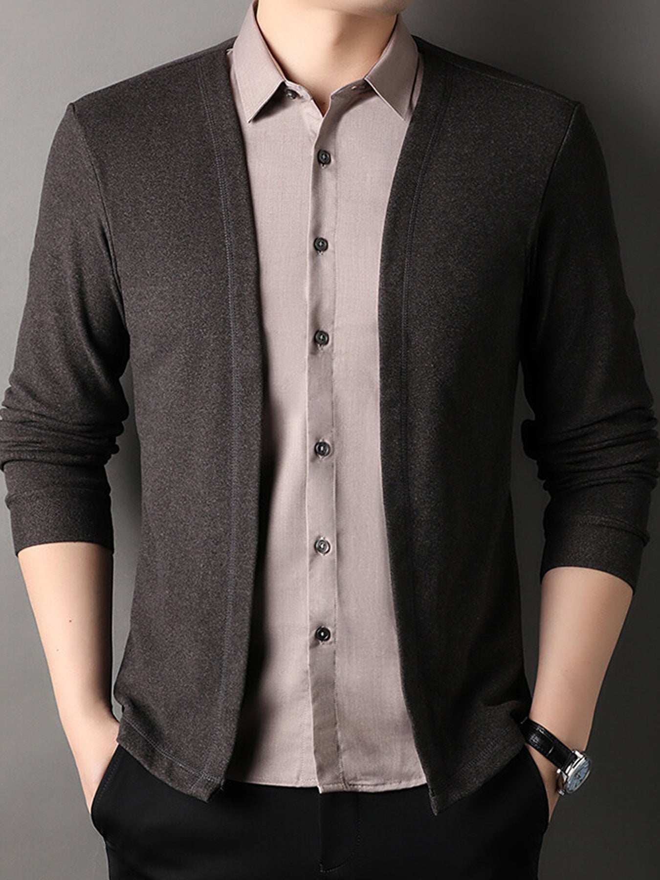 Casual Shirt & Cardigan 🌿 Button-Up, Perfect for Fall