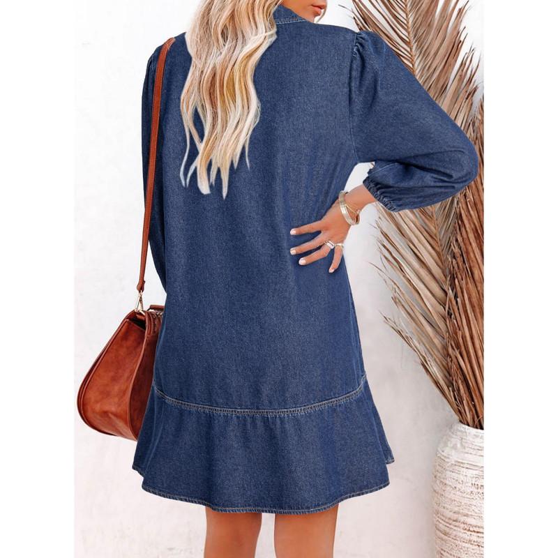 ⏰ LAST DAY SAVE 50% 💃 2025 Fall Denim Babydoll Dress