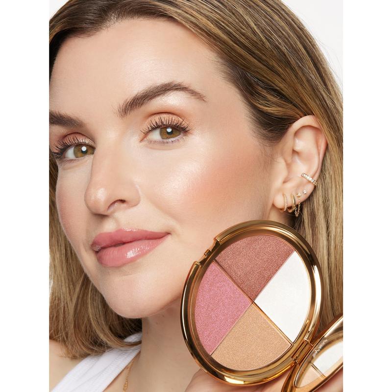 ✨✨Glow wardrobe eye & cheek palette highlighter makeup
