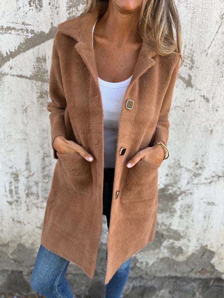 💥 2025 Hot Sale ✨ Thick Lapel Long Overcoat