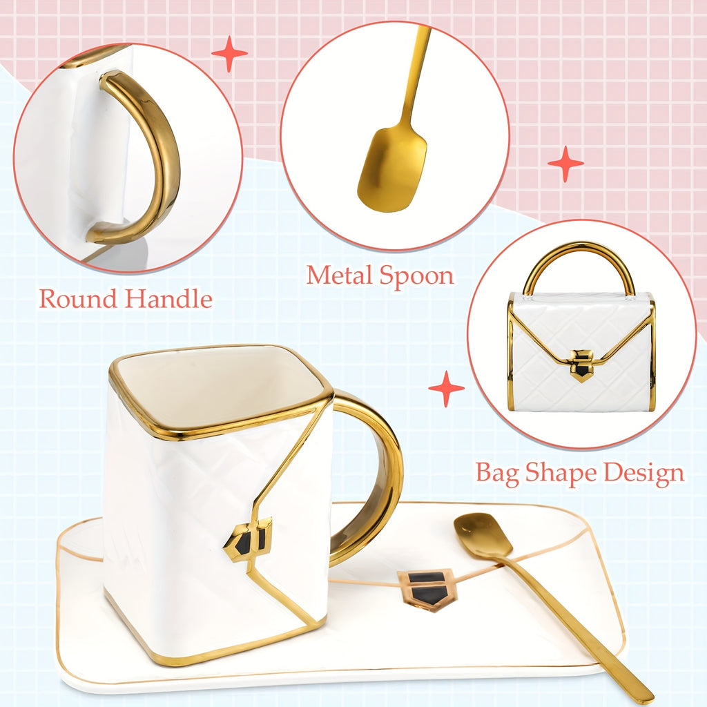 Ceramic Coffee Cup 💖 Handbag Design –50% OFF