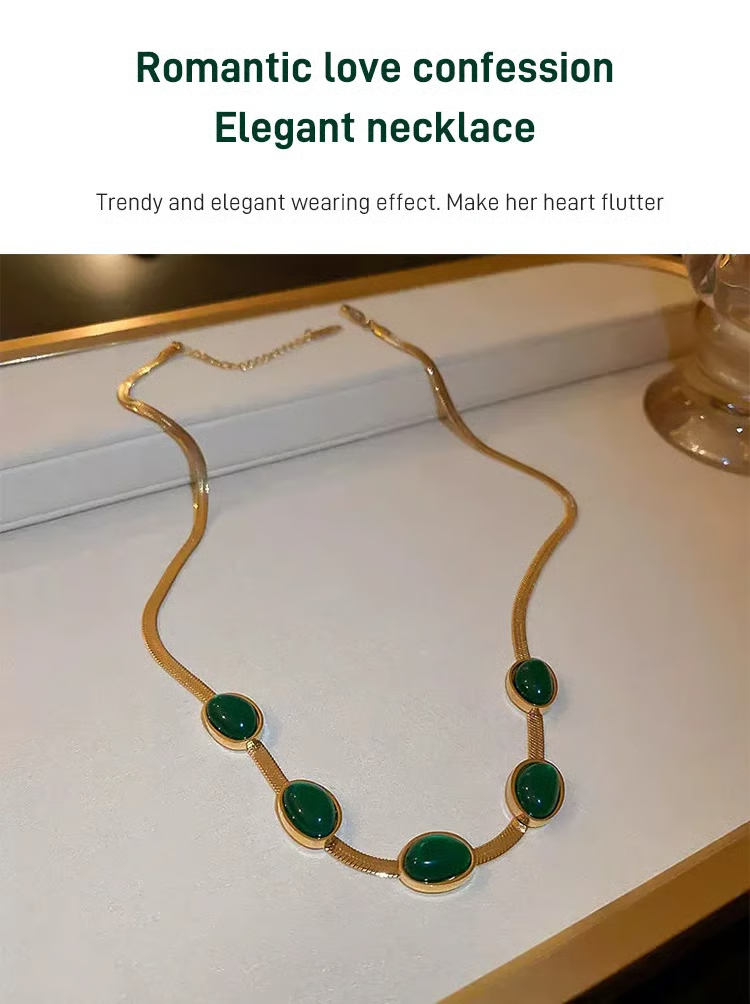 ✨ Emerald Jewelry Set | Necklace, Earrings & Bracelet | 3-Piece Set 💚