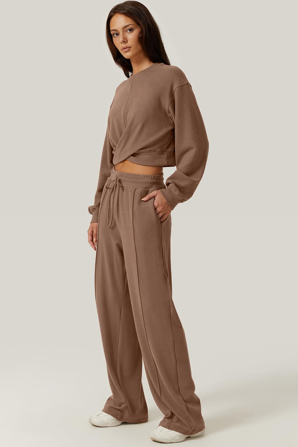 💃⏰ LAST DAY SAVE 50% 🔥 Women’s 2-Piece Twist Front Lounge Set 2025 Hot Sale