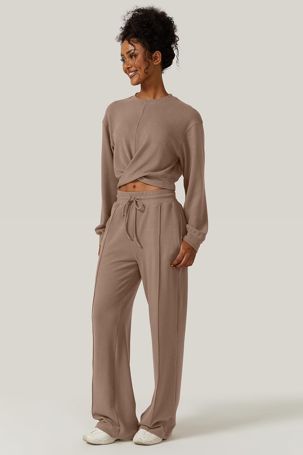 💃⏰ LAST DAY SAVE 50% 🔥 Women’s 2-Piece Twist Front Lounge Set 2025 Hot Sale