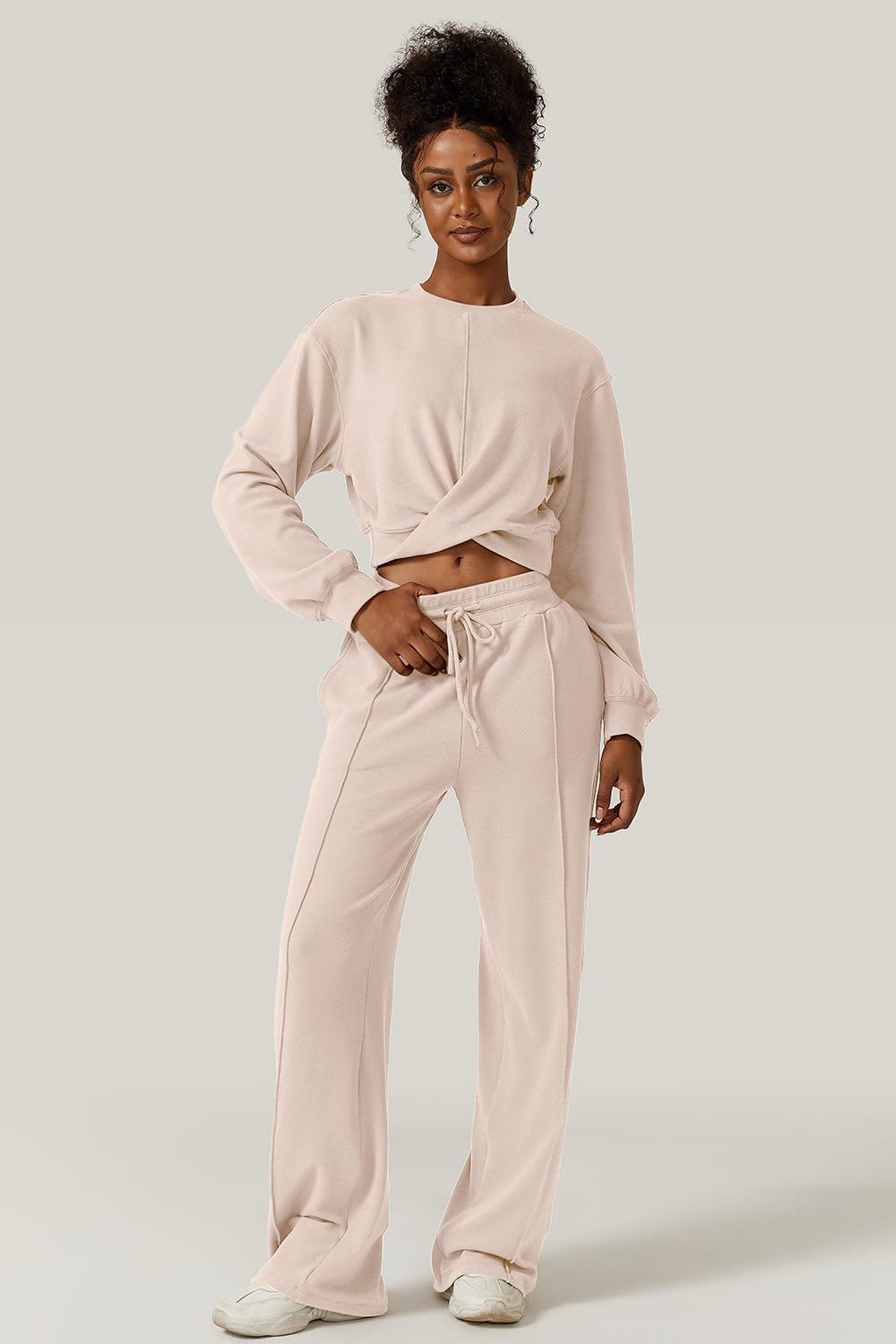 💃⏰ LAST DAY SAVE 50% 🔥 Women’s 2-Piece Twist Front Lounge Set 2025 Hot Sale