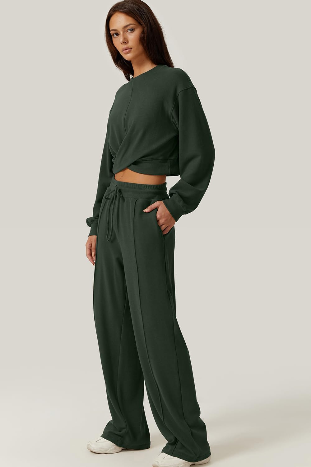 💃⏰ LAST DAY SAVE 50% 🔥 Women’s 2-Piece Twist Front Lounge Set 2025 Hot Sale