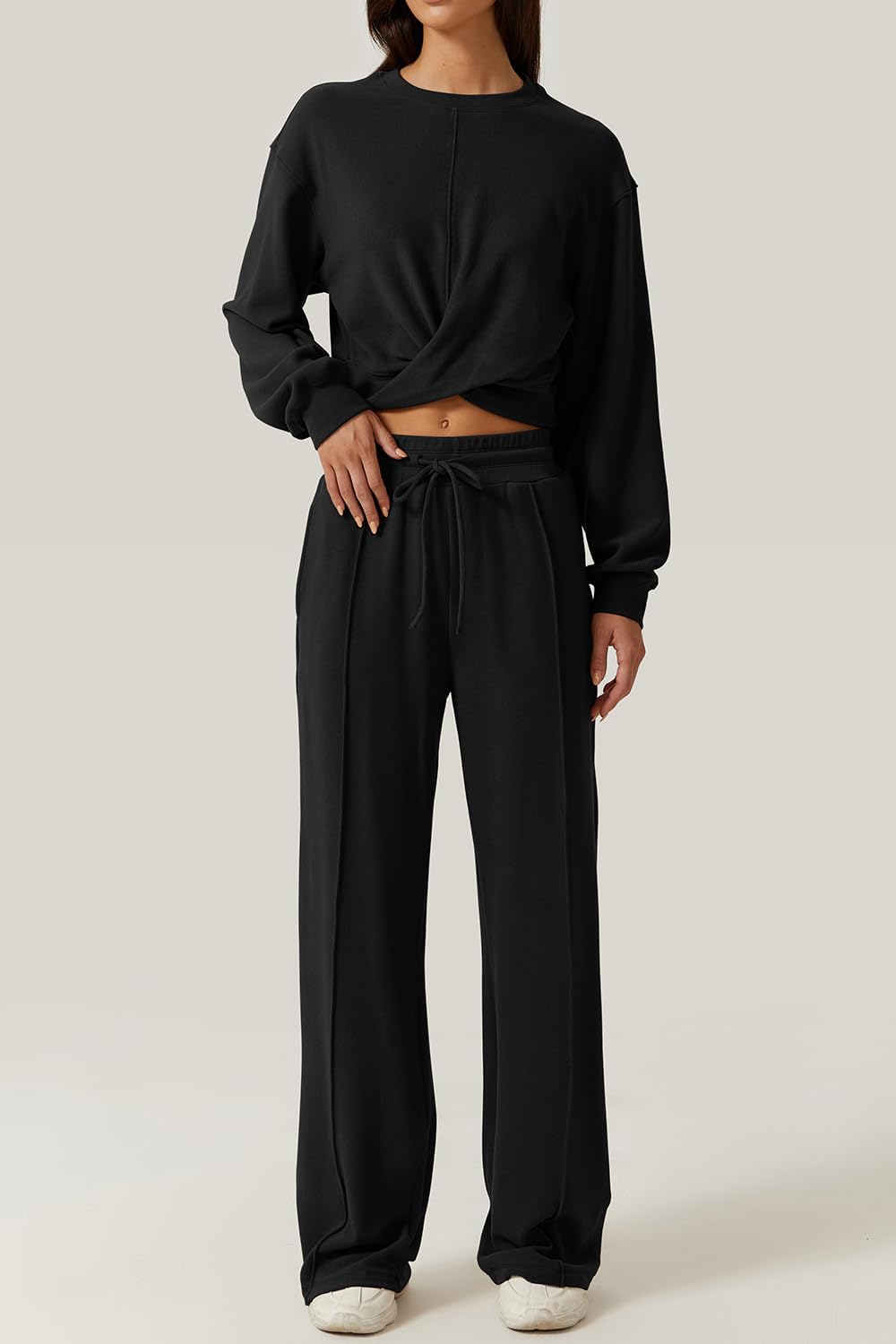 💃⏰ LAST DAY SAVE 50% 🔥 Women’s 2-Piece Twist Front Lounge Set 2025 Hot Sale