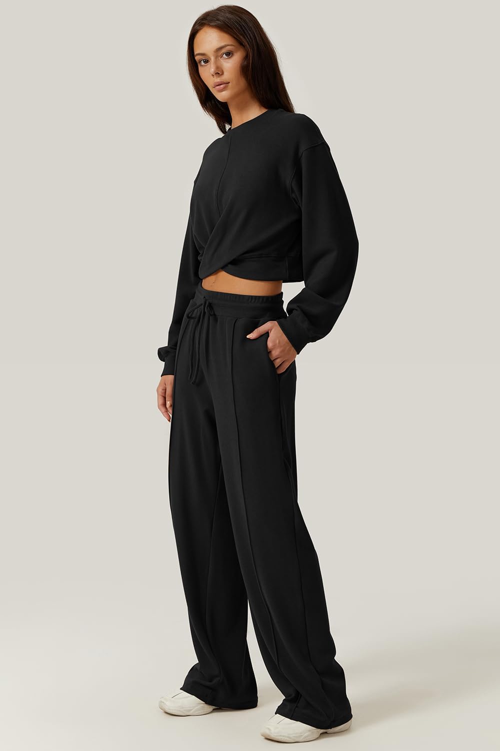 💃⏰ LAST DAY SAVE 50% 🔥 Women’s 2-Piece Twist Front Lounge Set 2025 Hot Sale