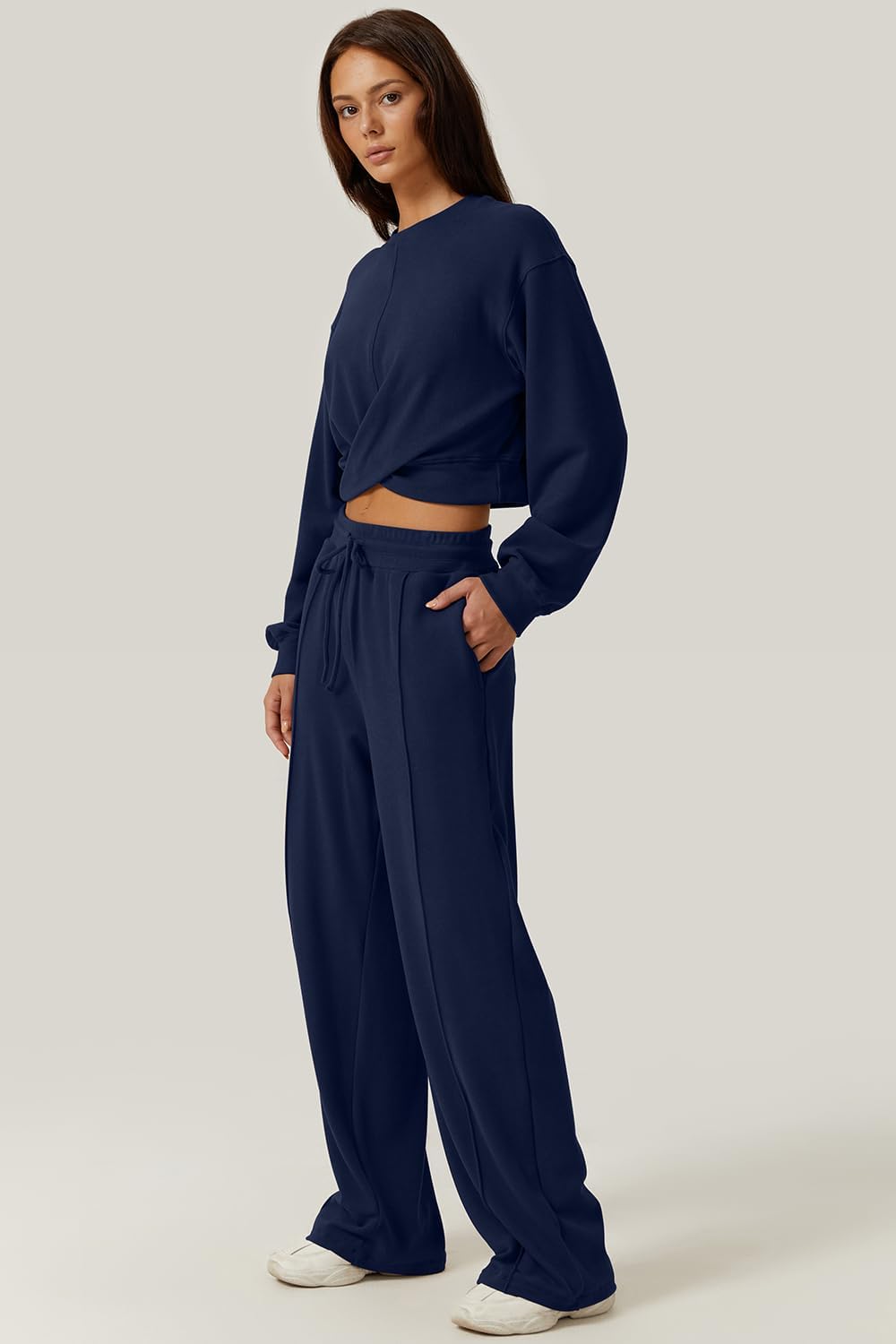 💃⏰ LAST DAY SAVE 50% 🔥 Women’s 2-Piece Twist Front Lounge Set 2025 Hot Sale