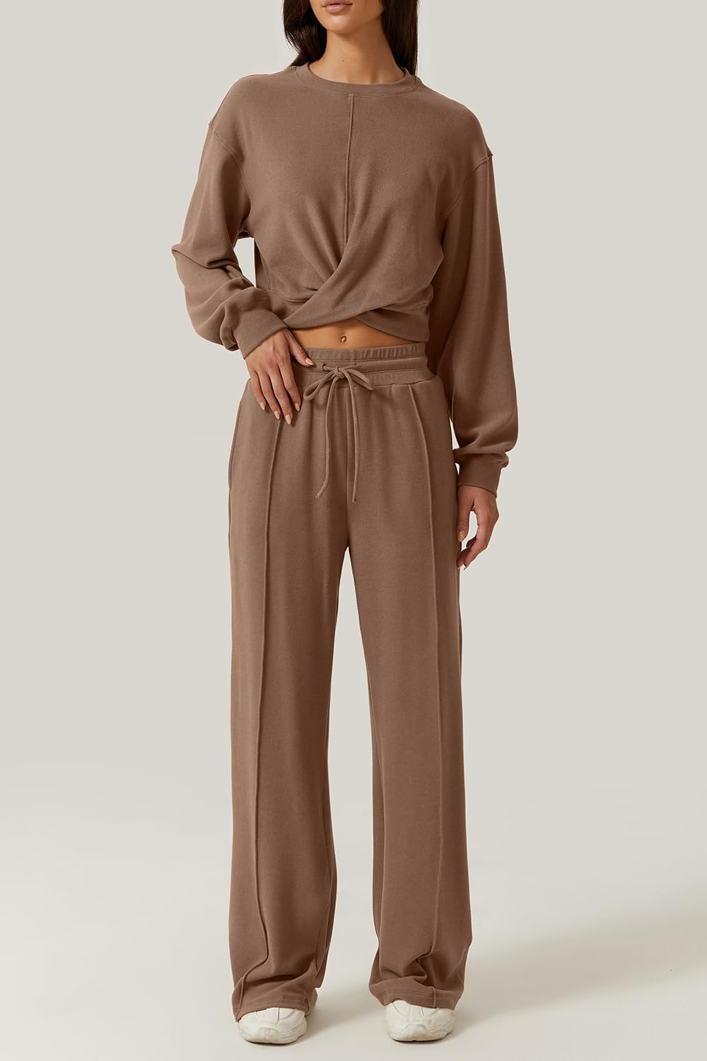 💃⏰ LAST DAY SAVE 50% 🔥 Women’s 2-Piece Twist Front Lounge Set 2025 Hot Sale