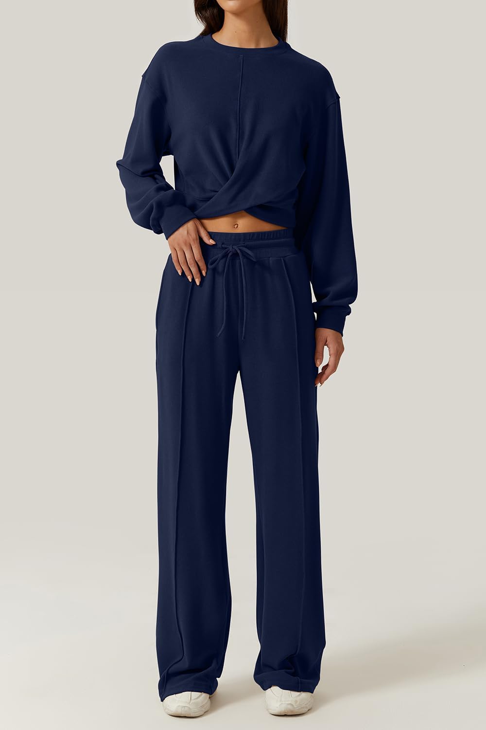 💃⏰ LAST DAY SAVE 50% 🔥 Women’s 2-Piece Twist Front Lounge Set 2025 Hot Sale