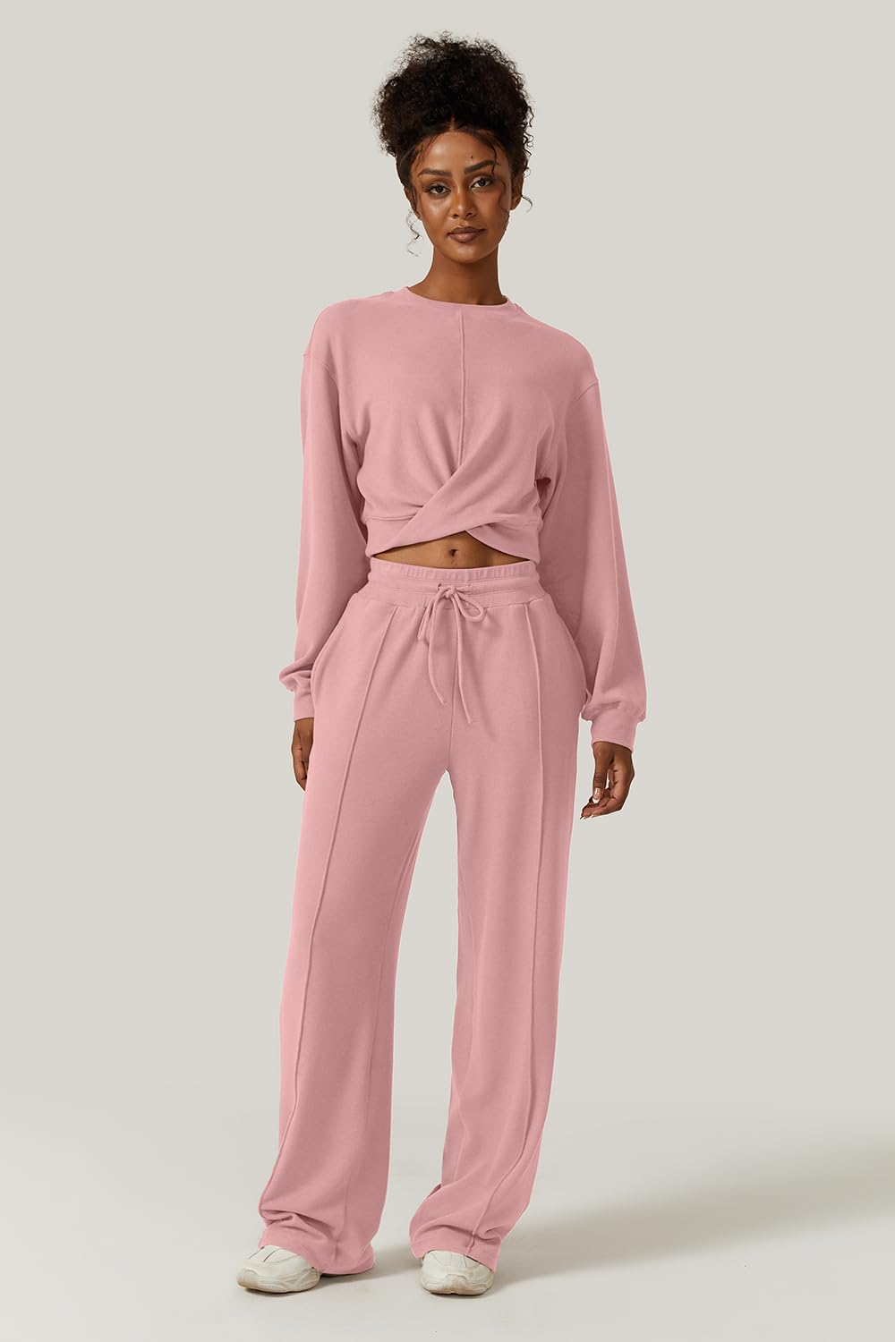 💃⏰ LAST DAY SAVE 50% 🔥 Women’s 2-Piece Twist Front Lounge Set 2025 Hot Sale