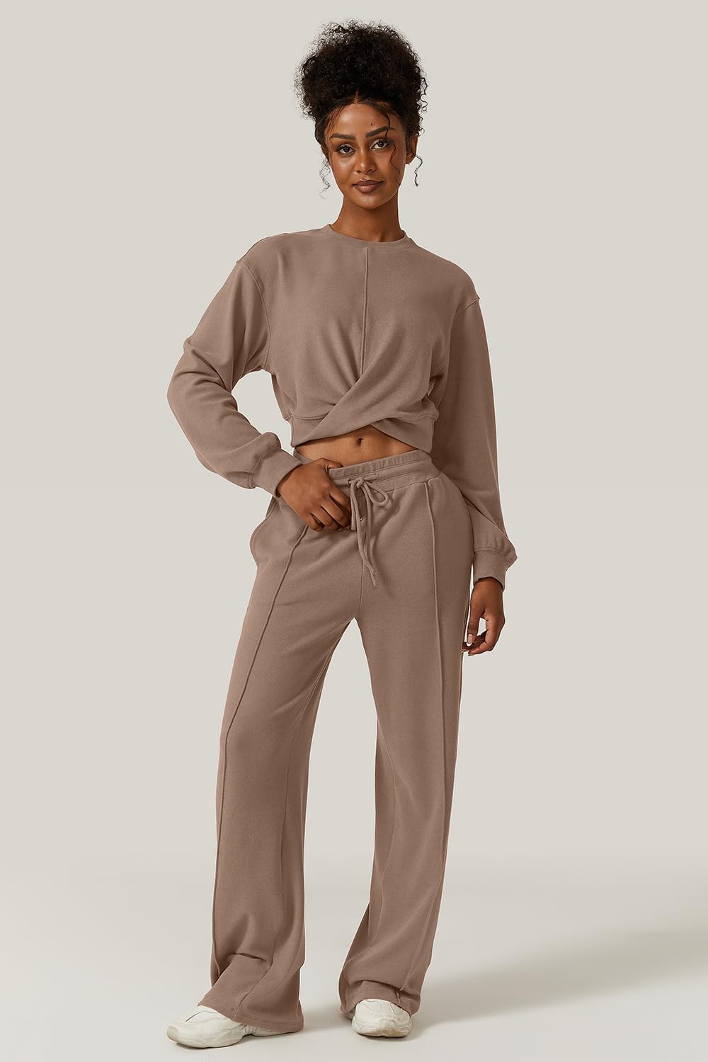 💃⏰ LAST DAY SAVE 50% 🔥 Women’s 2-Piece Twist Front Lounge Set 2025 Hot Sale