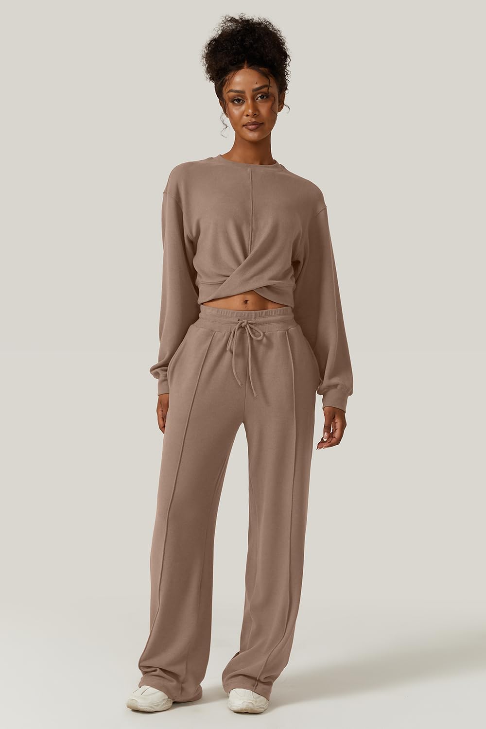 💃⏰ LAST DAY SAVE 50% 🔥 Women’s 2-Piece Twist Front Lounge Set 2025 Hot Sale