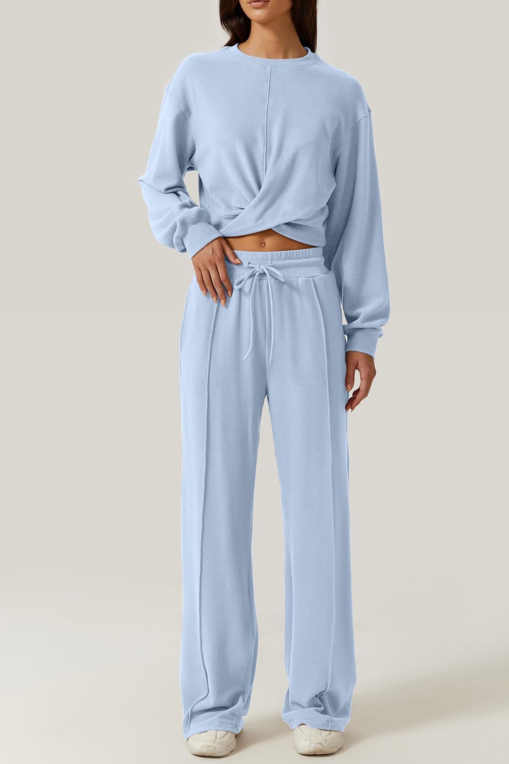 💃⏰ LAST DAY SAVE 50% 🔥 Women’s 2-Piece Twist Front Lounge Set 2025 Hot Sale