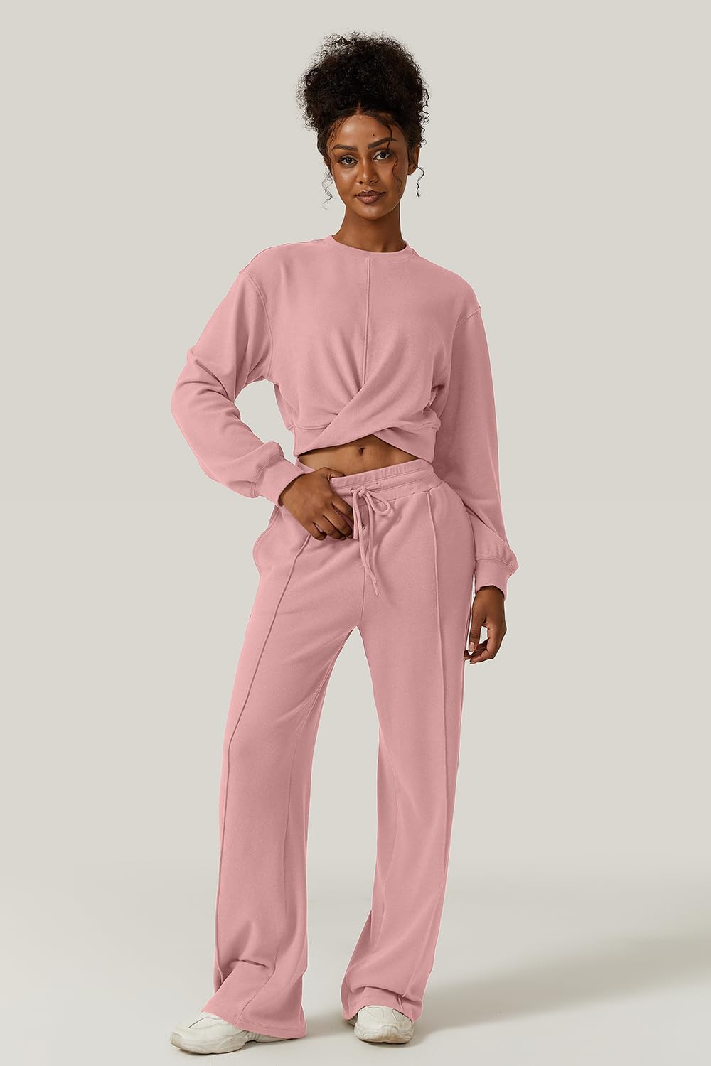 💃⏰ LAST DAY SAVE 50% 🔥 Women’s 2-Piece Twist Front Lounge Set 2025 Hot Sale