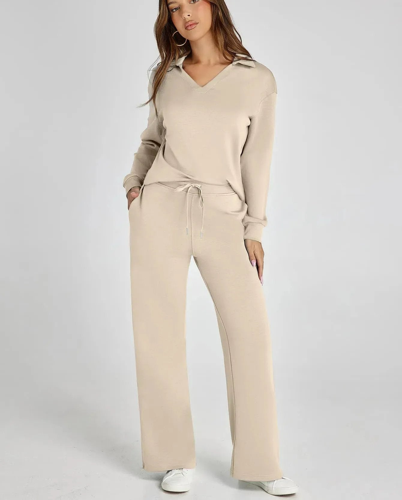 Last Day 50% OFF-Women's 2 Piece Sets Outfits Casual Long Sleeve Sweatsuits Sets