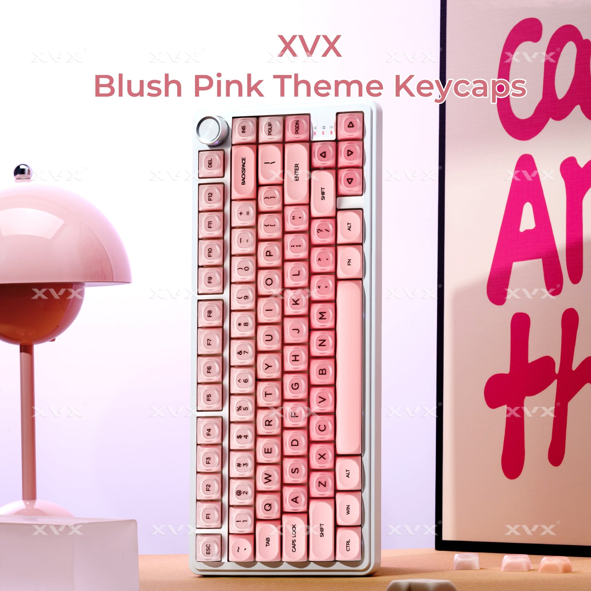 Pink Blush Keycaps 🎀 132-Key HOA Set
