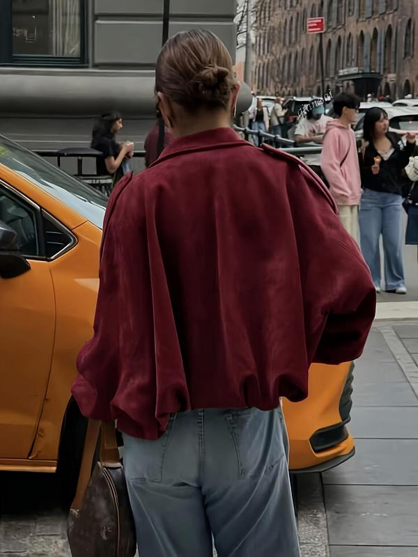 🔥50%OFF TODAY🧥Trendy Army Green Short Jacket  – Casual & Loose Fit 😎