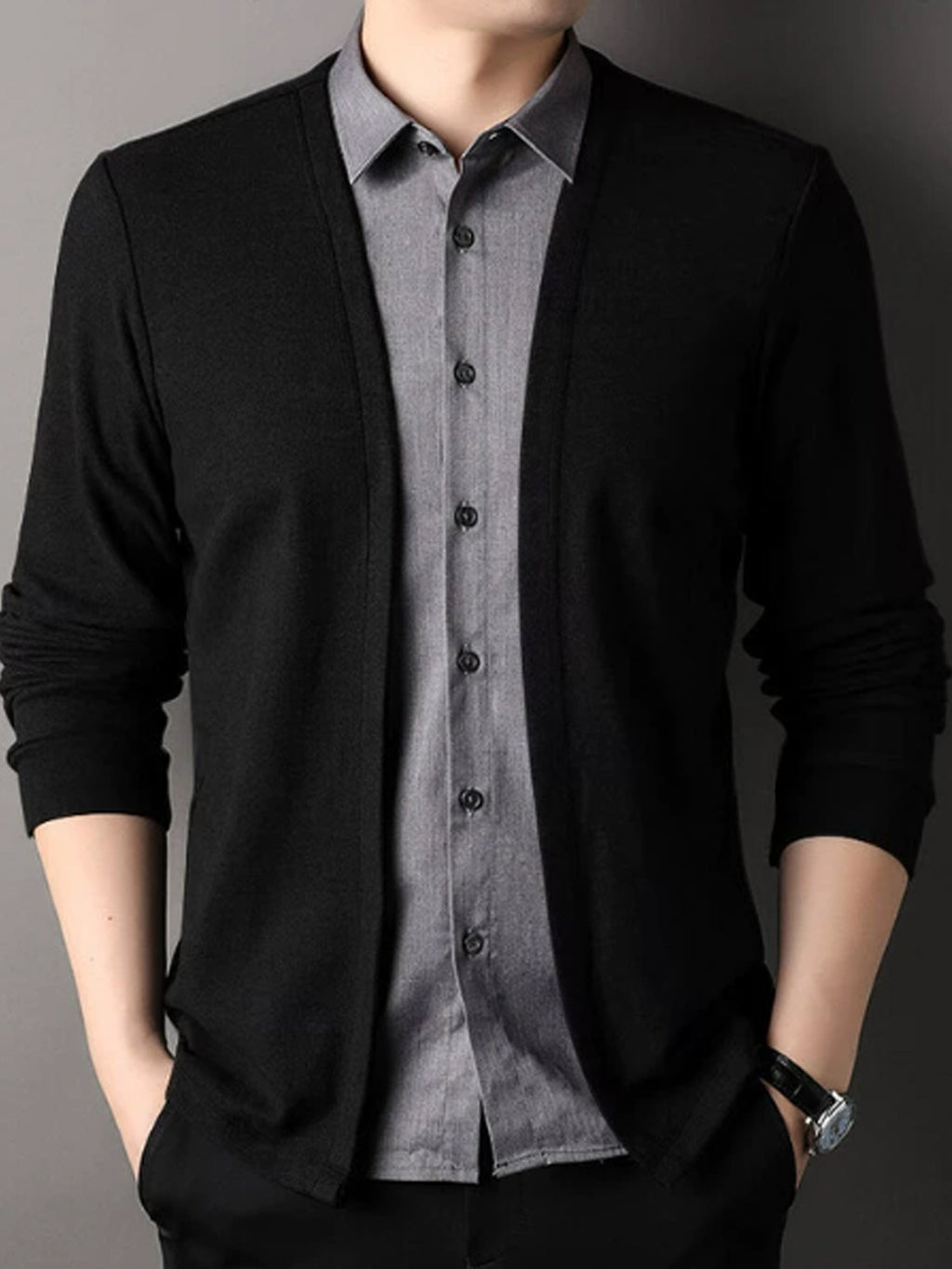 Casual Shirt & Cardigan 🌿 Button-Up, Perfect for Fall