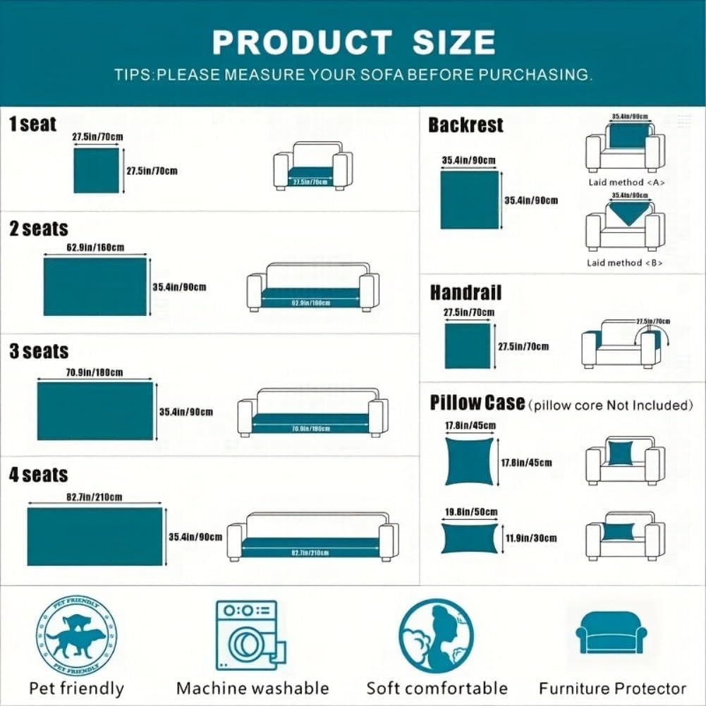 👍Sherpa Sofa Slipcover,Dog Friendly Sofa Cover,Plush Non Slip Sofa Protector Couch Cover,Furniture Protector for Bedroom Living Room Home Decor