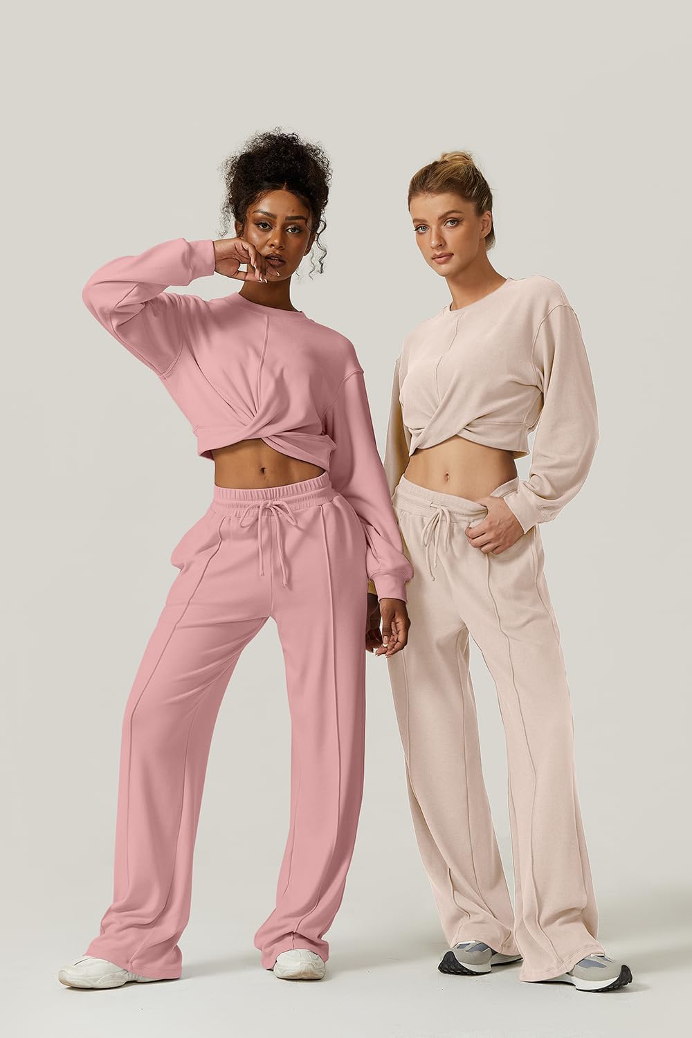 💃⏰ LAST DAY SAVE 50% 🔥 Women’s 2-Piece Twist Front Lounge Set 2025 Hot Sale