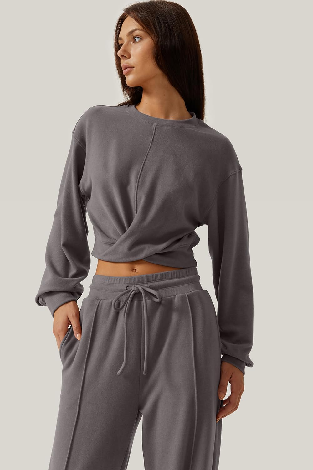 💃⏰ LAST DAY SAVE 50% 🔥 Women’s 2-Piece Twist Front Lounge Set 2025 Hot Sale