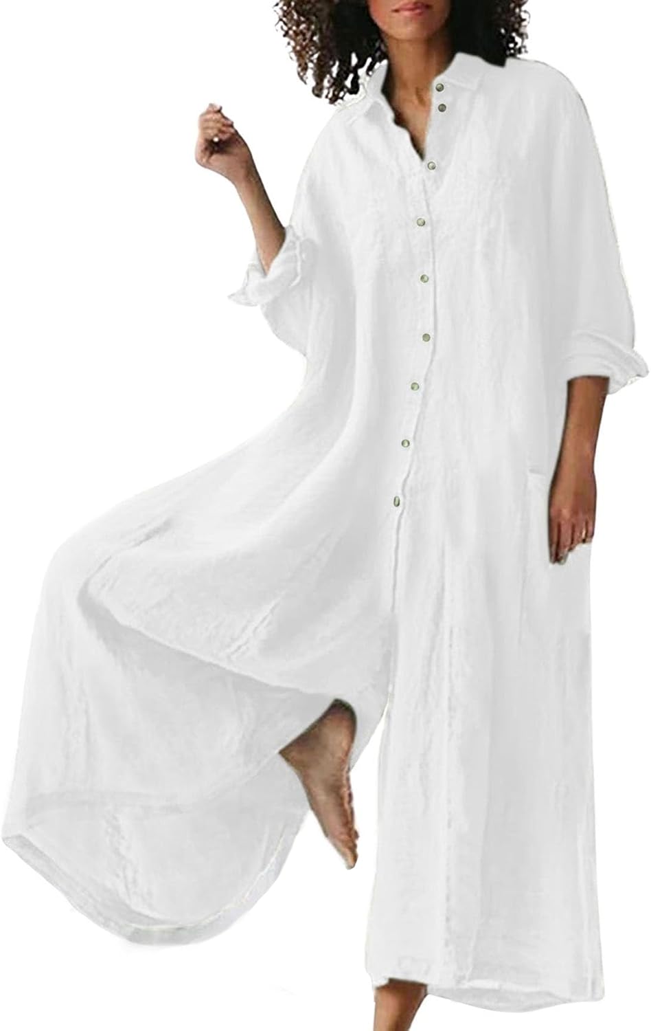 ☀️⏰ LAST DAY SAVE 50% 💃 Women's Linen Wide Leg Jumpsuit 2025 Hot Sale