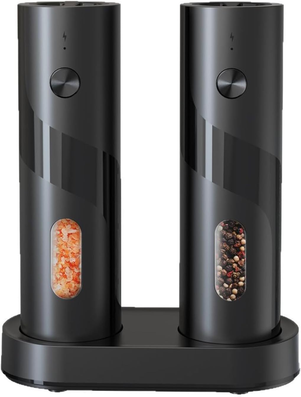 👍 One-Touch Freshness! Electric Pepper Grinder with See-Through Window - Your Key to Gourmet Flavor at Home.