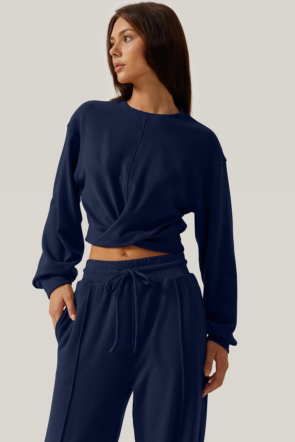 💃⏰ LAST DAY SAVE 50% 🔥 Women’s 2-Piece Twist Front Lounge Set 2025 Hot Sale