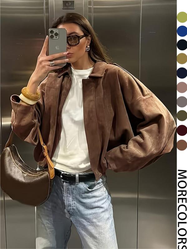 🔥50%OFF TODAY🧥Trendy Army Green Short Jacket  – Casual & Loose Fit 😎