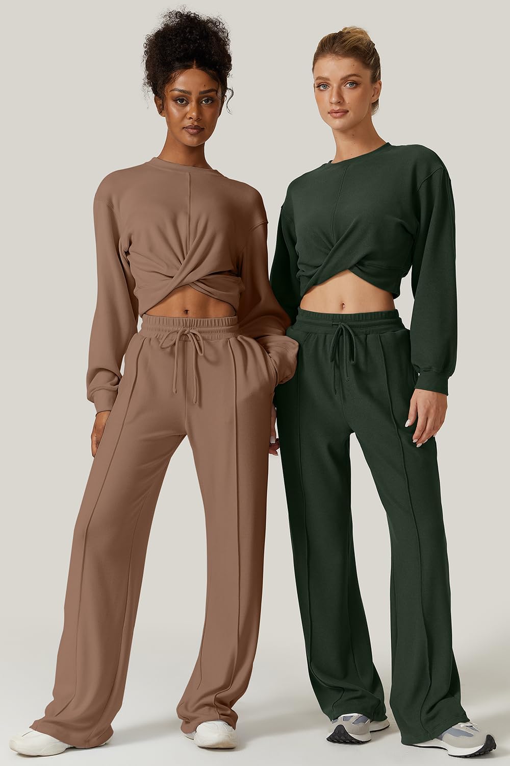 💃⏰ LAST DAY SAVE 50% 🔥 Women’s 2-Piece Twist Front Lounge Set 2025 Hot Sale