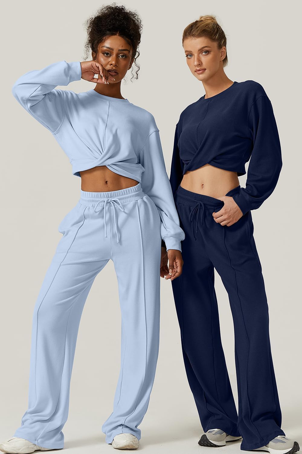 💃⏰ LAST DAY SAVE 50% 🔥 Women’s 2-Piece Twist Front Lounge Set 2025 Hot Sale